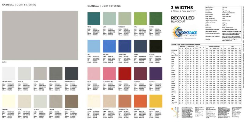 CARNIVAL & RECYCLED FLAME RETARDANT FABRICS